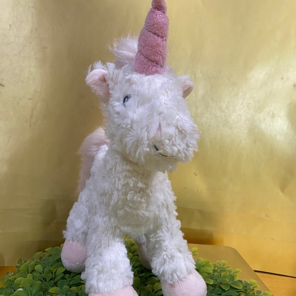 UNICORN PINK & WHITE SUPER SOFT FLUFFY PLUSH MACY’S FIRST IMPRESSIONS 11” - Picture 4 of 14